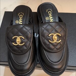 Chanel loafers mules slides size  36 like new